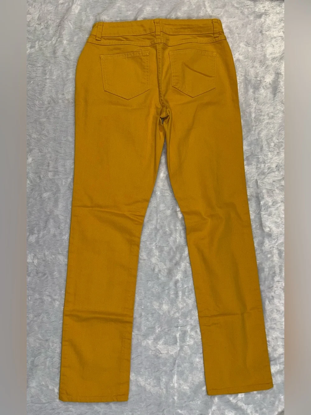 total girl Mustard Yellow Slim Straight Jeans